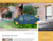 Tablet Screenshot of annunciation-school.org